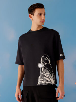 Imperfect Oversized Unisex Tee - Black